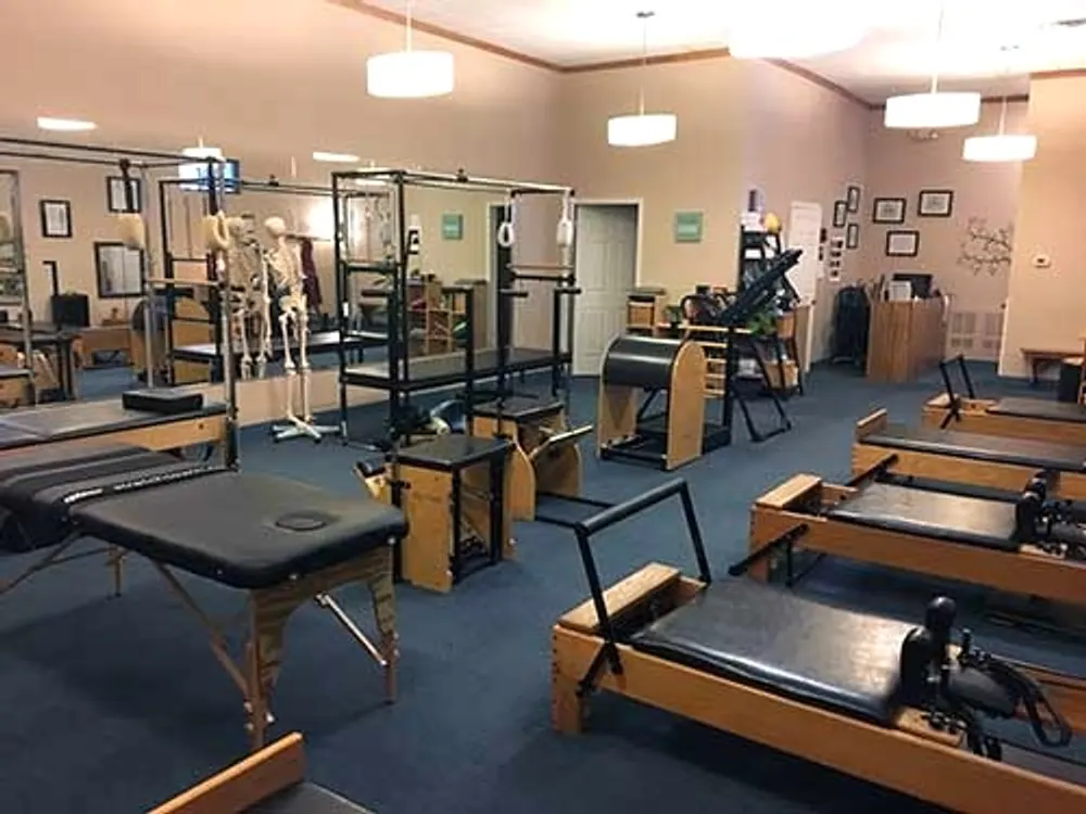 The equipment studio: Reformers, Cadillac, chairs and barrels